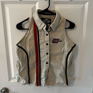 Harley Davidson racer vest/tank top